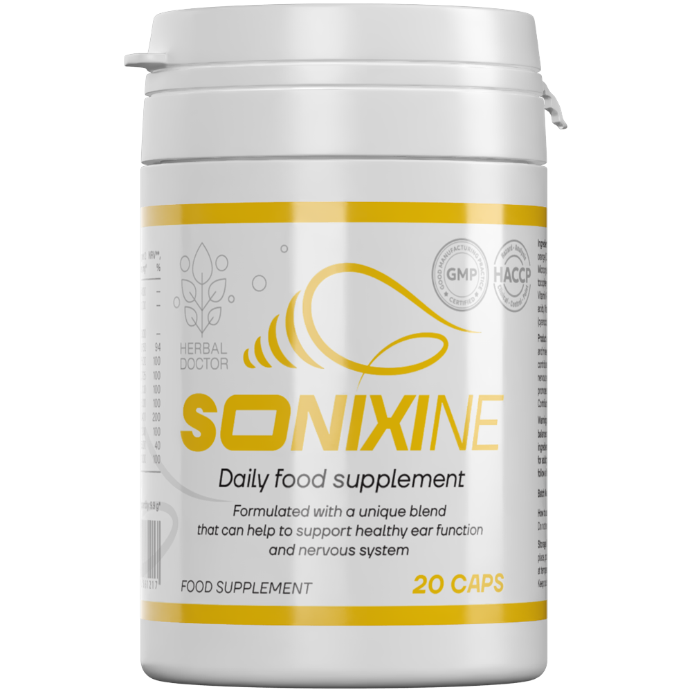 Sonixine integratore udito con Ginkgo Biloba per benessere uditivo adulto
